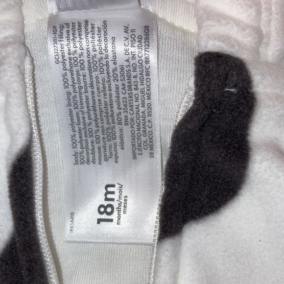 🆕 NWT - Carter's Black and White Cow Costume - Picture 15 of 15